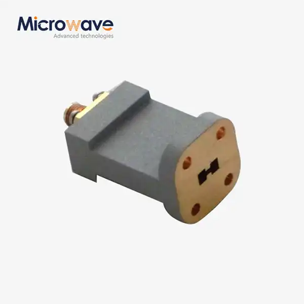 End Launch Double Ridged WG To Coaxial Adapter